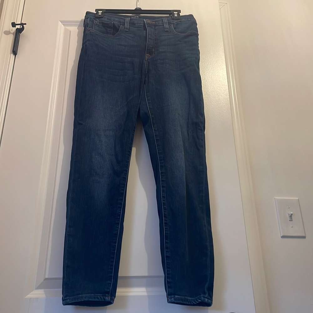 J crew factory dark wash highrise skinny jeans